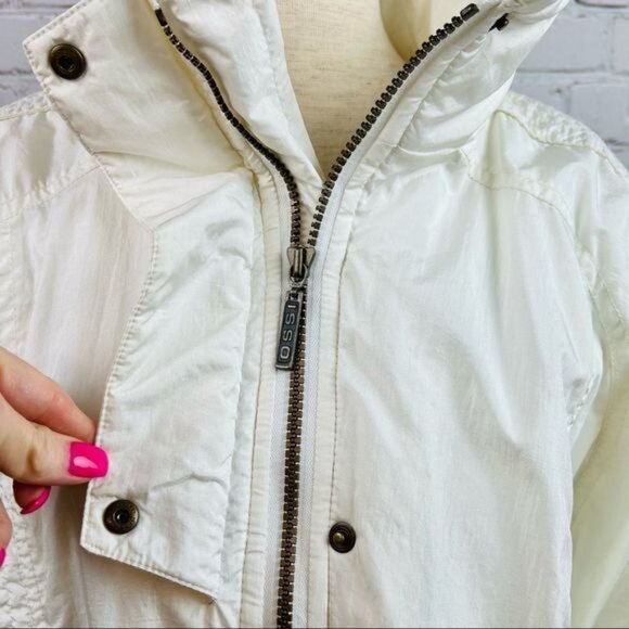 Vintage 80s Ossi Skiwear Snow White Nylon Ski Jacket Insulated Small - Picture 8 of 16